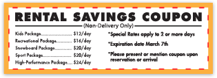 Rental Coupon